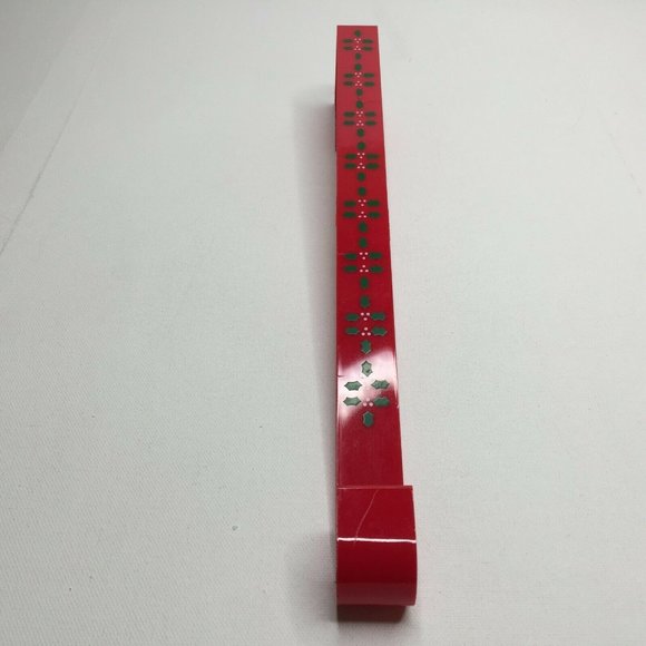 Christmas Wreath Hanger Over The Door Red Green Holly Mistletoe Festive Hook - Picture 3 of 6